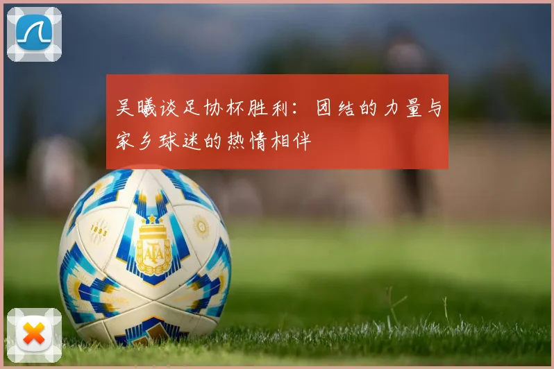 吴曦谈足协杯胜利：团结的力量与家乡球迷的热情相伴